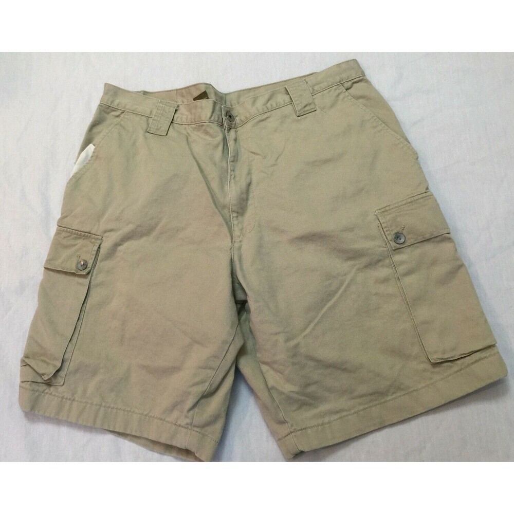 CALVIN KLEIN KHAKIS MENS CARGO COTTON SHORTS SIZE 38, WAIST 36 IN .